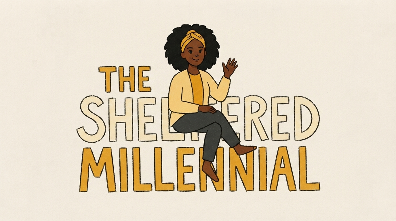 The Sheltered Millennial illustrated animated title card